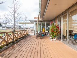 爽やかなテラスの様子