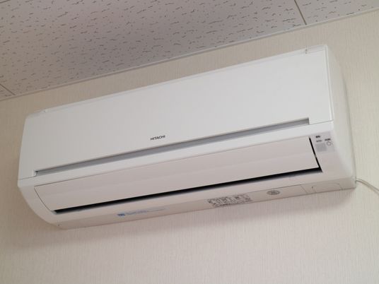 壁掛けエアコンのアップ