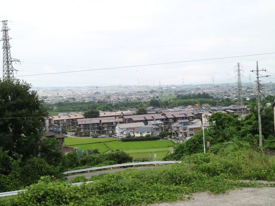 緑豊かな街並み景色