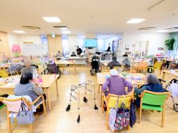 明るい共有スペース