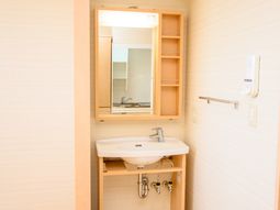 シンプルな洗面スペース