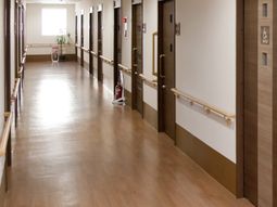 明るい廊下の様子