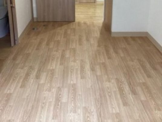明るい廊下です  