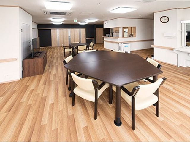 食堂の共有スペース  