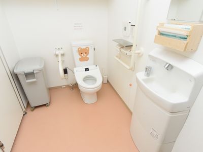 バリアフリー設計のトイレ