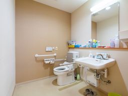 実用的な設備のトイレ