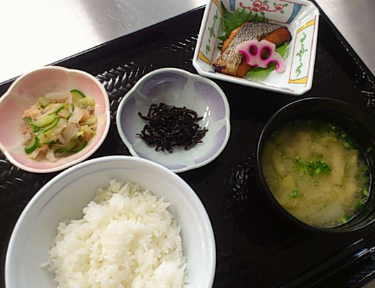 食事の献立の例
