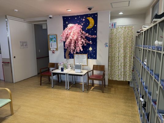 落ち着いたエントランス