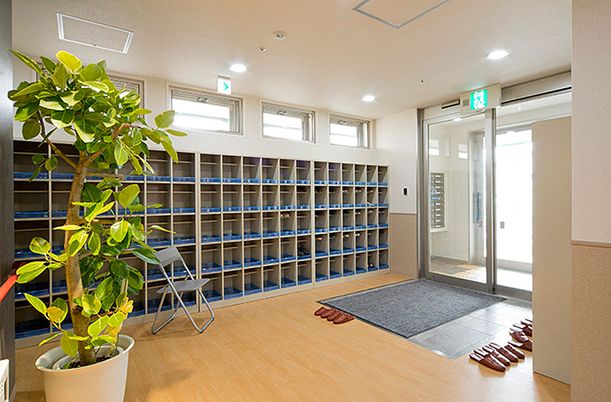 明るいエントランス