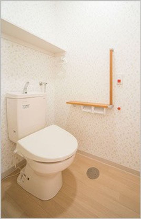 安全設備のあるトイレ