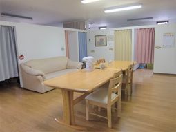 明るい共有スペース