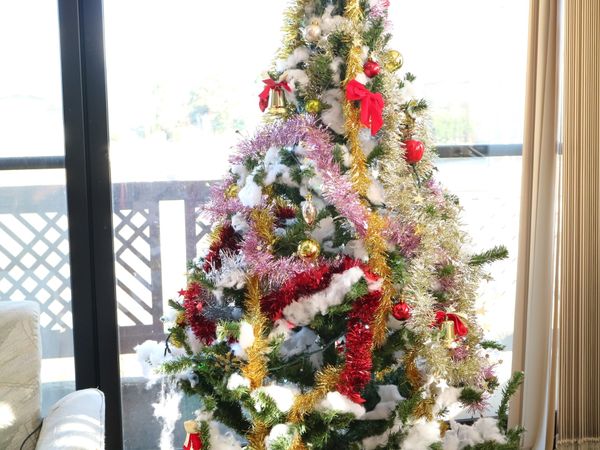 装飾されたクリスマスツリー