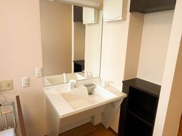 シンプルな洗面台