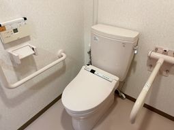 安全な設備のトイレ