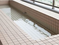 清潔なタイルの浴室