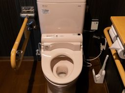 手すり付きのトイレ