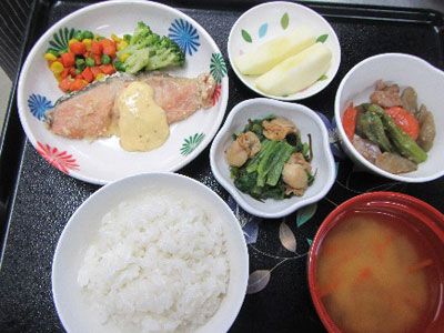 栄養満点の食事支度