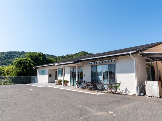 緑豊かな外観
