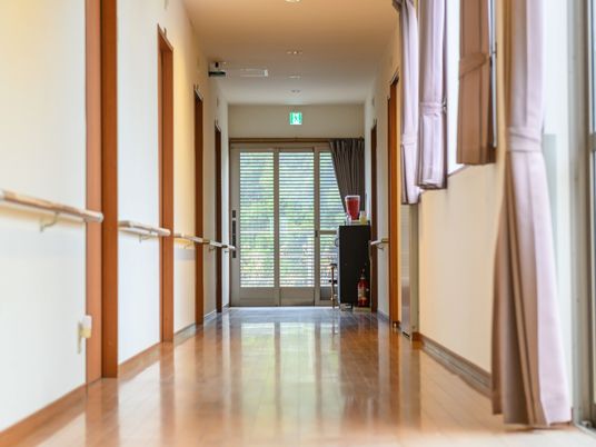 安全配慮のある廊下