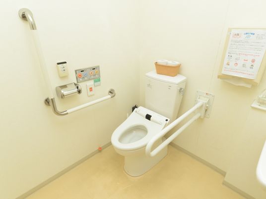 手すり付き快適トイレ