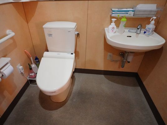 清潔なトイレ設備