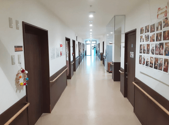 安心感ある廊下