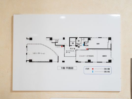 施設の配置図