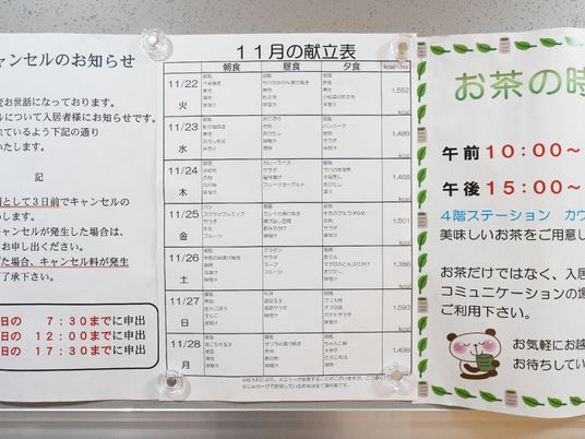 掲示物とスケジュール表