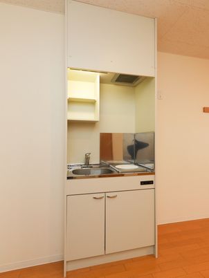 コンパクトなキッチンユニット