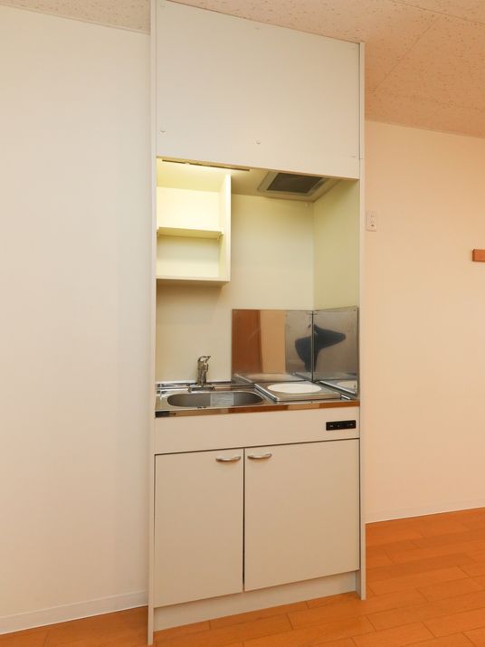 コンパクトなキッチンユニット