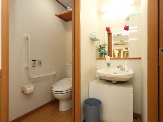 清潔なトイレと洗面台