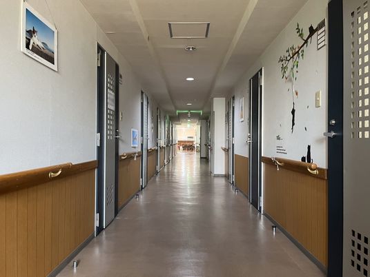 ゆったりとした廊下