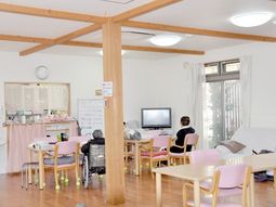 明るい共有スペース