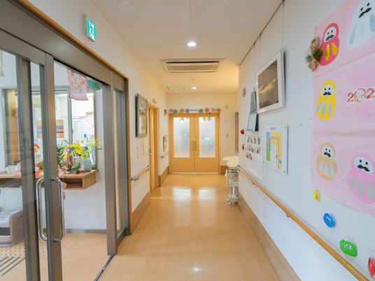 装飾された廊下