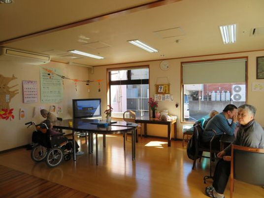 日差しの入る居室