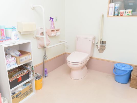 手すり付きトイレ空間