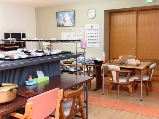 利用者の食堂風景