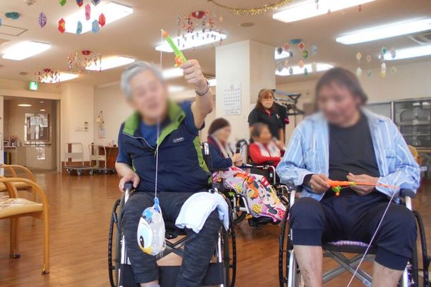楽しげな活動の居室