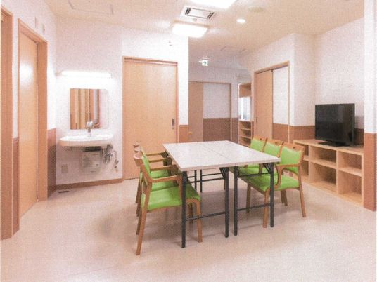 共用スペースの快適な居室