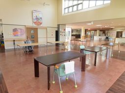 明るい共有スペース