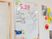 掲示物のホワイトボード