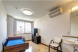 清潔感ある居室の一角