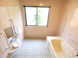 浴室の明るい安全設計