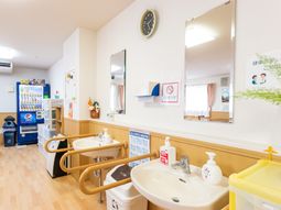 清潔な洗面スペース