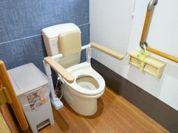 バリアフリー設計のトイレ