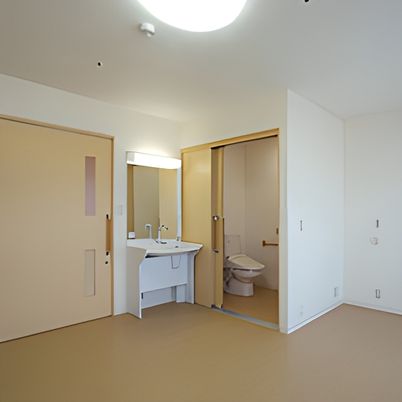 洗面台とトイレの居室内