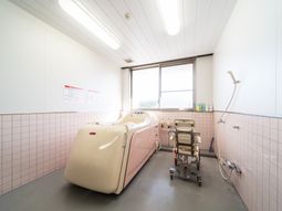 整備された浴室設備