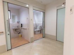 清潔なトイレと洗面台