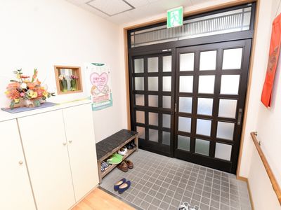エントランスの角度から