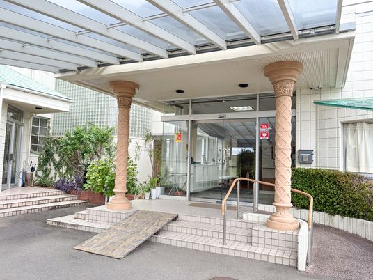 ゆったりとしたエントランス